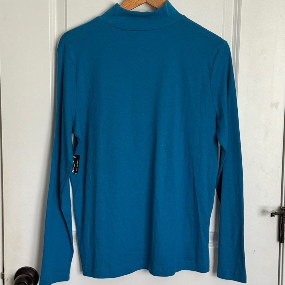 Kim Rogers Women's Long Sleeve Mock Neck T-Shirt | Size M | NWT